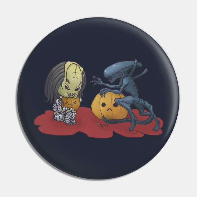 Alien vs Predator Halloween Edition Pin by kheprinmatu