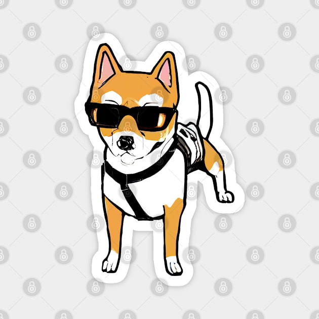 Cool Shiba Inu Magnet by etherElric