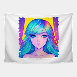 Beautiful young woman girl Tapestry