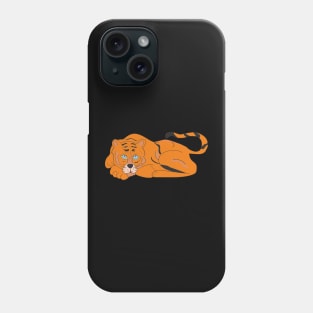 Resting tiger Phone Case