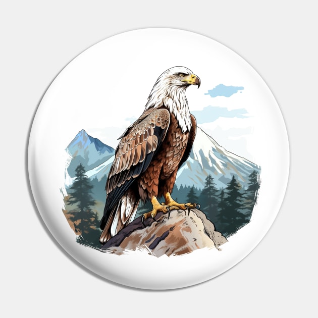 Golden Eagle Pin by zooleisurelife