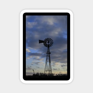 Windmill on the Kansas Prairie Magnet