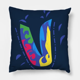 Letter V Pillow