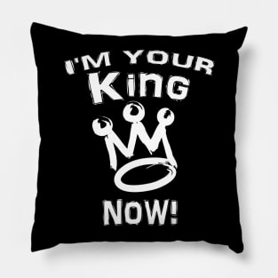 I'm your king Black Superhero tshirt Pillow