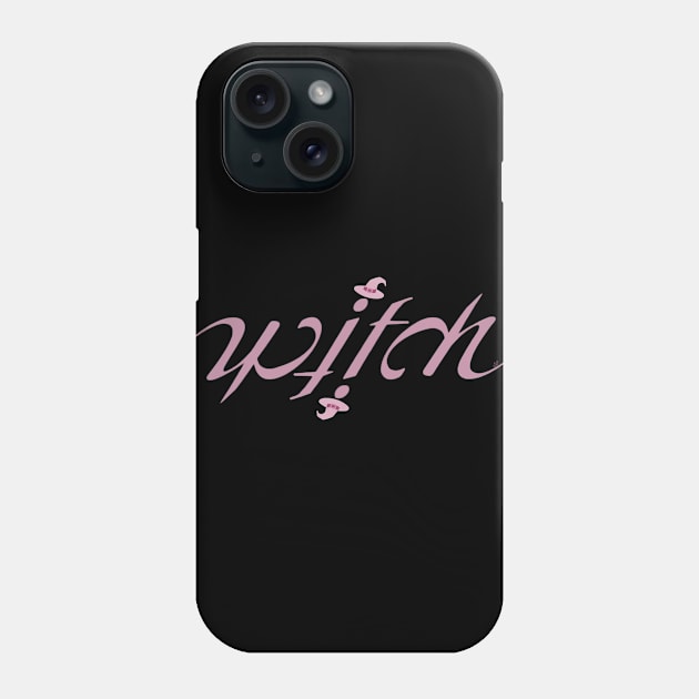 Witch ambigram tee Phone Case by SolDaathStore