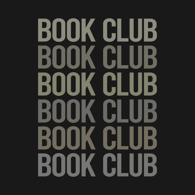 Gray Text Art Book Club by Happy Life