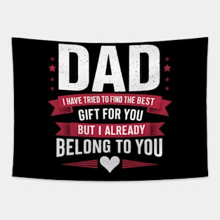 Dad from Kids Daughter or Son for fathers day Dad birthday Tapestry