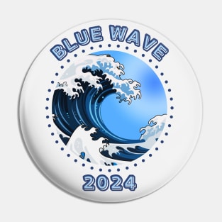 Blue Wave 2024 Pin