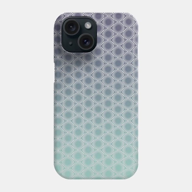 Hexagon flower geometric pattern Phone Case by Blacklinesw9