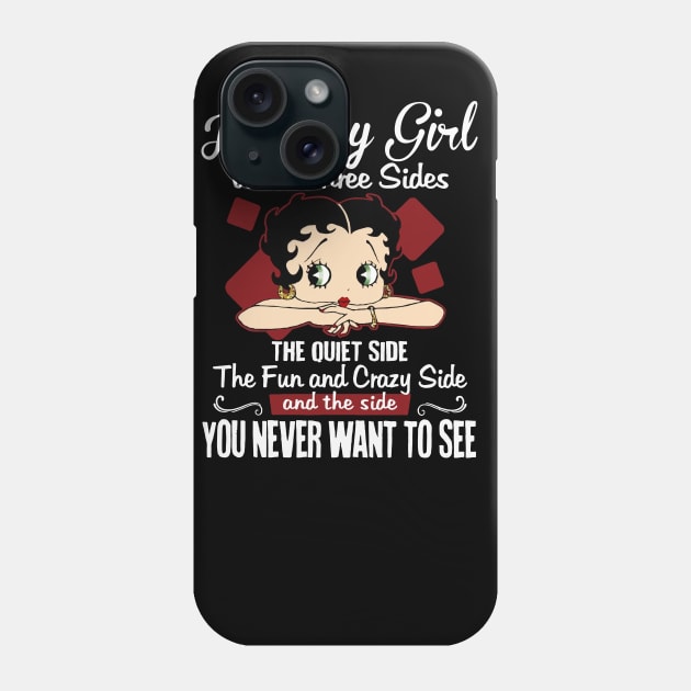 January Girl With Three Sides The Quiet Side Birthday Gifts Phone Case by HomerNewbergereq