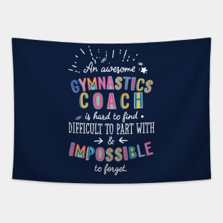 An awesome Gymnastics Coach Gift Idea - Impossible to Forget Quote Tapestry
