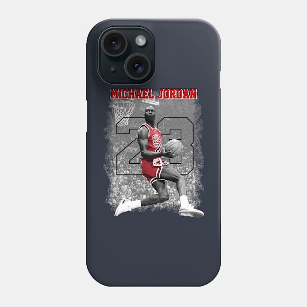 Michael Jordan 23 Basketball Phone Case by Geraldines