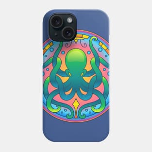 Octopus Illustration Artwork Abstract Mandala Pattern Design Phone Case