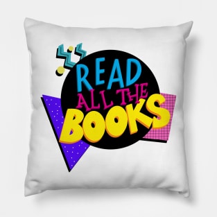 Vintage 80s Read All The Books Pillow