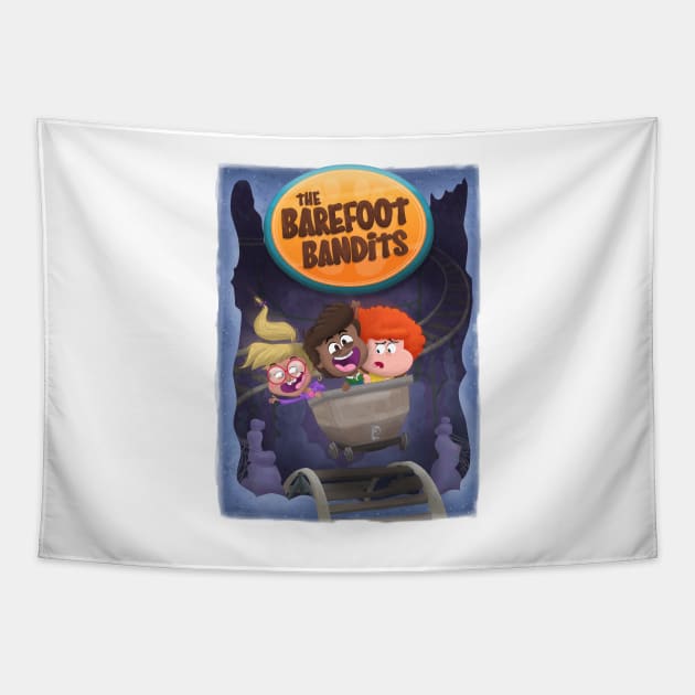 'The Barefoot Bandits' Poster Tapestry by mukpuddy