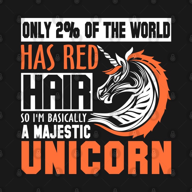 Red Hair? Majestic Unicorn! by KsuAnn