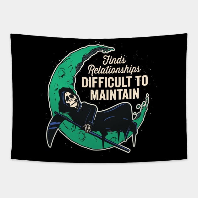 Grim Reaper - Alone Again Tapestry by Graphic Duster