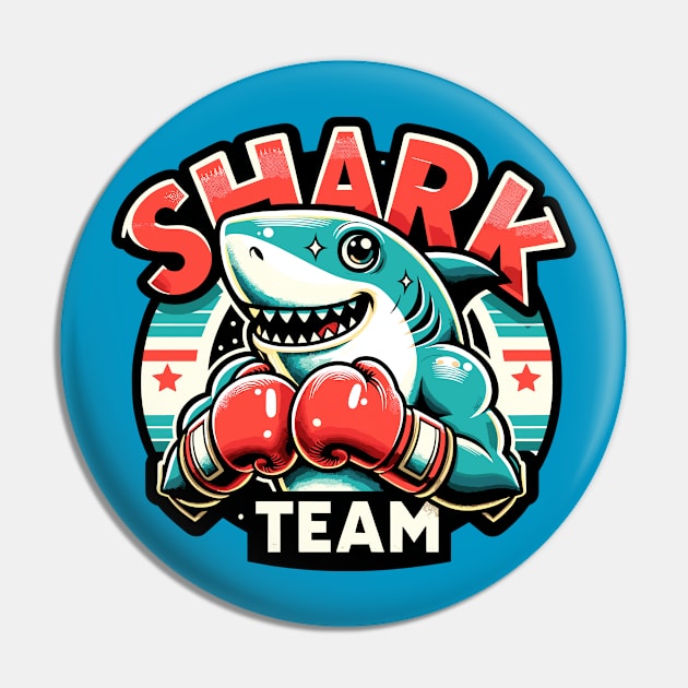 Shark with boxing gloves Pin by Art_Boys