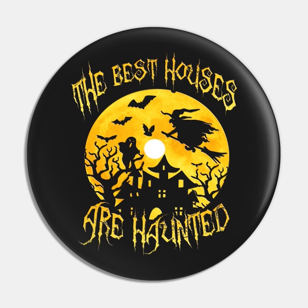 Graphic Design Halloween Haunted Spooky House Pin by masterpiecesai