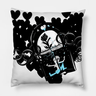 Lock Hearth(Black) Secret of Love Pillow