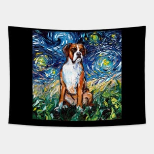 Boxer Night Tapestry