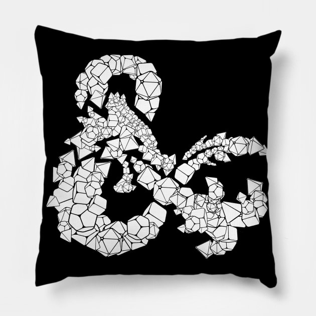 Dragons & Dice Pillow by Shiron