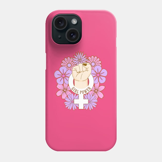 Power Girl Floreada Phone Case by Tinteart