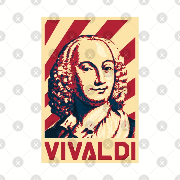 Antonio Vivaldi Retro Propaganda by Nerd_art