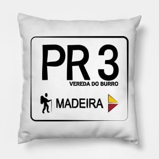 Madeira Island PR3 VEREDA DO BURRO logo Pillow