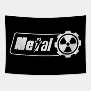 Metal Fan Nuclear Logo Tapestry