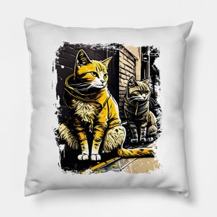 Support Your Local Street Cats Pillow