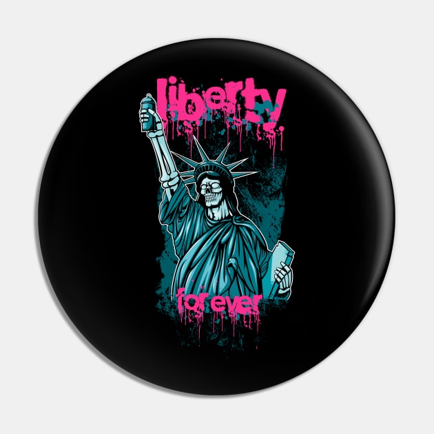 Liberty Forever Pin by Shawnsonart