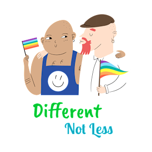 Different Not Less, Gay pride T-Shirt