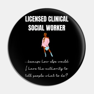 Black Social Worker Pin