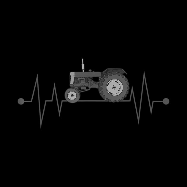 Farm Tractor Heartbeat Funny Best Farmers by Zak N mccarville