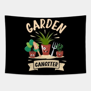 Funny Gardener Plant Lover Pun Garden Gangster Tapestry