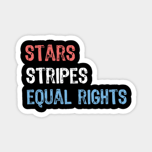 Stars Stripes And Equal Rights Magnet