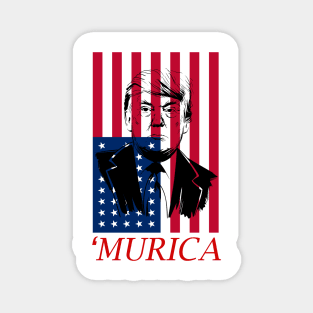 Donald Trump Murica 4th of July Patriotic American Party USA Magnet