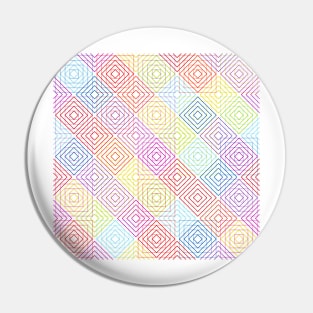Optical Illusion Rainbow Pattern Pin