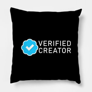 Content Creator Verified Blue Check Pillow