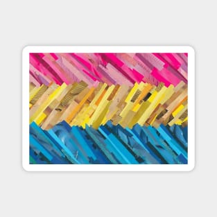 Pan Pride Flag Collage Magnet