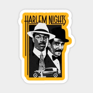 Harlem Nights Engraved Black Magnet