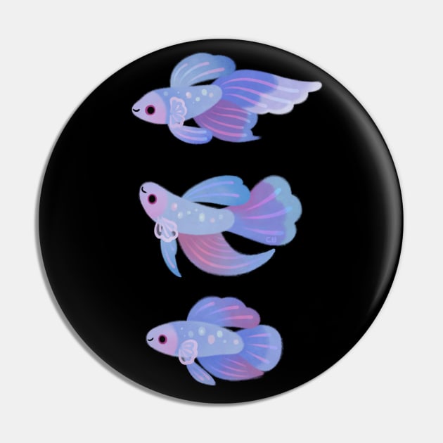 Blue Betta 3 Pin by pikaole