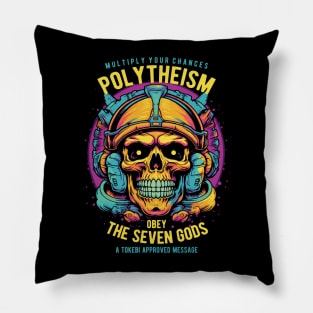 Polytheism Skull Pillow
