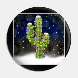 Holiday Cactus Pin