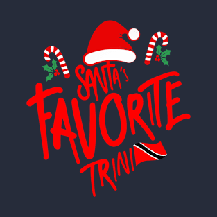 Santa's Favorite Trini - Trinidad Christmas T-Shirt