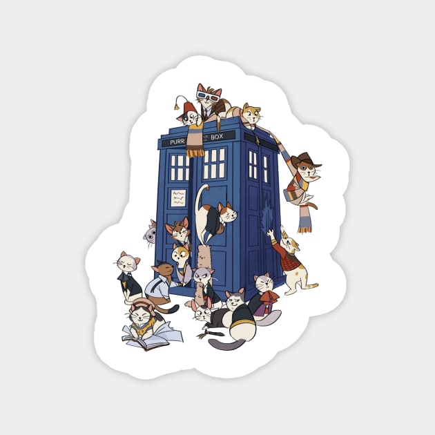 Doctor Cat 2 Magnet by annmarcellino