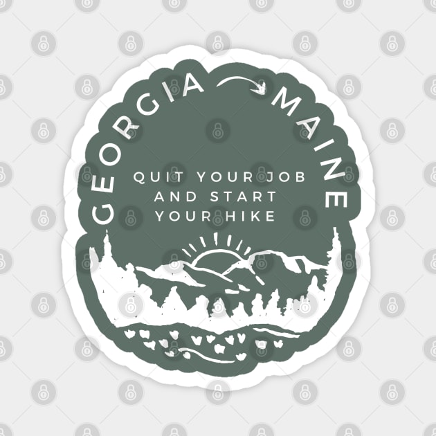 Georgia to Maine Magnet by Camp Happy Hour