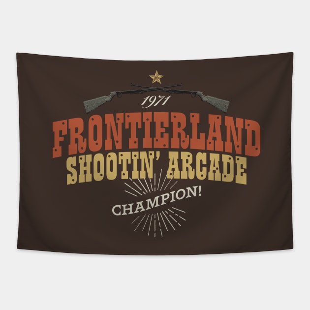 Shootin' Arcade Champion Tapestry by GoAwayGreen