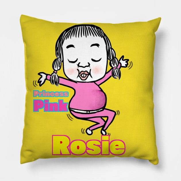 Princess Pink, Rosie Pillow by I am001